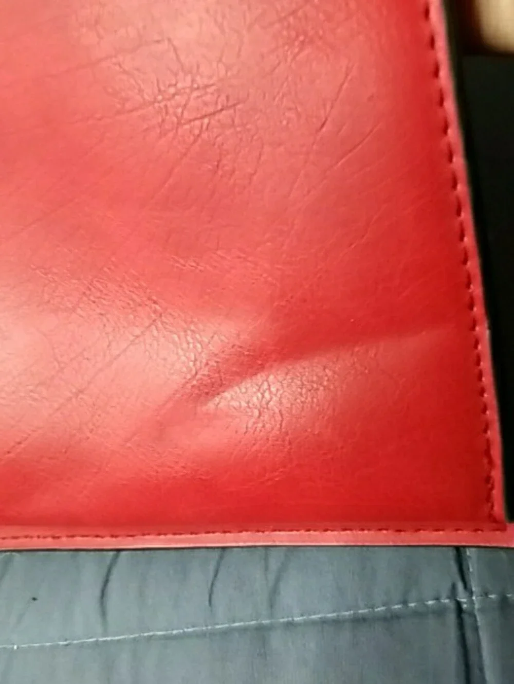 Macy's Red Studded Wristlet Clutch